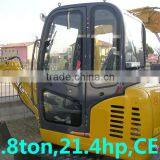 1.8ton Mini Excavator With Japan Yanmar Engine,rubber Tracks