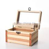 Wooden Wine Gift Box for Double Bottles Unfinished thumbnail-2