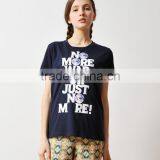 Blue o Neck Hotsale Couple t Shirt Plain for Printing Wholesale thumbnail-3