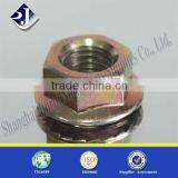 Nuts and Bolts Manufacturers Yellow Zinc Plated Hex Flange Nut