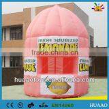 Hot Sale Pink Lemoande Inflatable Advertising Booth thumbnail-1