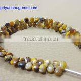 Yellow Tiger Eye Faceted Pear Natural Gemstones