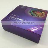 Nice design printed facial mask packaging box with foil stamping