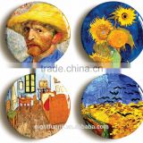 Vincent Van Gogh badge button pin set (Size is 1inch/25mm diameter) Post Impressionism Art, Sunflowers Pins