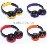 2016 New arrive Fashion bluetooth headphones earphone headset support TF card and FM radio Mp3 player with mic