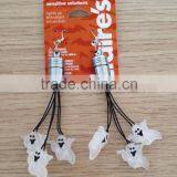 Led Light up Pumpkin Earrings Flashing Pierced Dangle thumbnail-2