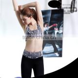 breathable quick-drying bra snakeskin pattern fashion bra active wear custom sport bra elastic band yoga sport bra women