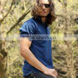 2015 Newest Design Mandarin Collar Man Polo Shirt and Double Layers Collar Polo Shirt or Colorful Polo Shirt Designs thumbnail-2