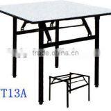Wholesale PVC Top With Metal Frame Restaurant Table YT13 thumbnail-1