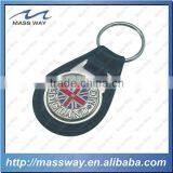Souvenir United Kingdom Flag Custom Metal Leather Key Chain