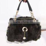 2015 Real Mink Leather and Fur Handbags thumbnail-3