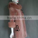 Brand New Shearing Lamb Trend Luxury Lamb Shearing Skin Leather Coat Ladies Long Fur Clothes thumbnail-2