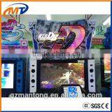 Initial 8 car racing arcade video game machine