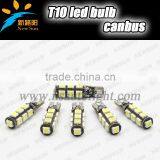 Canbus Error Free Car Interior T10 Led Light Lamp Bulb 194 W5w 5050 13 Chips SMD T10 Light