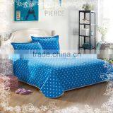 Blue Cotton Wholesale Embroidered Indian Bedspreads Turkey Cheap Hotel Bedspreads With Elastic Wholesale thumbnail-1