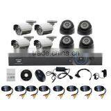 -8CH POE DVR 720P AHD Analog Camera Kits