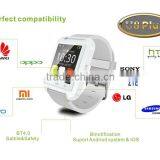 U Watch U8+ Bluetooth Wrist Watch Fashion Smartwatch-White