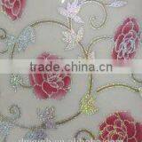 Newest Hot Sales Transparent Crystal Page Tablecloth With Floral Pattern Vinyl Straight/lace Edge thumbnail-6