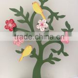 Wood easter deco Flower tree with bird easter wood home decorative gift
