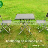 Outdoor Table Folding Rattan Cafe Table thumbnail-2