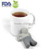 FDA/ LFGB Standard Strawbery Silicone Tea Bag,silicone Tea Strainers,tea Infuser With Plate thumbnail-3