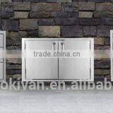 Barbecue Island Built in Doors, Stainless Steel thumbnail-1