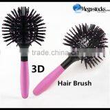 3D Hair Curl Brush Ball Style Blow Drying Detangling Heat Resistant Hair Comb thumbnail-3