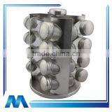 Revolving 16pcs Stainless Steel Spice Set