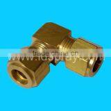 Brass Threaded Ferrule 9.52mm Elbow 90degrees Connector thumbnail-1