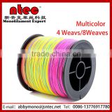 500M 0.32mm multicolor 8 weaves braided fishing line