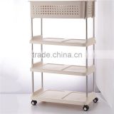 3 Tier Durable Impact and Rust-Resistant Plastic Shelves