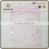 Convenient Transparent Organza Gift Bag With Printing Customerized Pattern With Drawing Pouch thumbnail-2