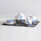 15pcs Tea Pot Set, Porcelain With Decal Printing thumbnail-1