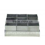 AQV Galvanized Zinc Vase,Galvanized Zinc Watering Can , Zinc Pot Planter, Zinc Planter for Gardening and Household thumbnail-1