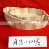 Nature Color Wooden Serving Tray,food Tray With Direct Factory Price thumbnail-1