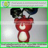 2015Fashionable Metal Silicone Keychains Holders thumbnail-3