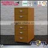 Household Furniture Under Desk 6 Metal Drawer Cabinet Storage Locker With Caster thumbnail-1