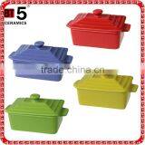 Ceramic Rectangular Shape Ceramic Casserole thumbnail-1