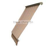 6-Feet Drop Arm Manual Retractable Brown Window Awning thumbnail-4