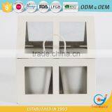 Set of 4 Unique Galvanized Iron Powder Coating Cheap Flower Little Plant Pots Small Garden Planters thumbnail-2