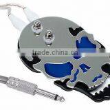 PRO Chrome Stainless Steel Skull Tattoo Flat Foot Pedal Switch Footswitch thumbnail-1