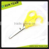 SC004 5-1/4" New Popular Colorful Handle Measure Student Ruler Scissors