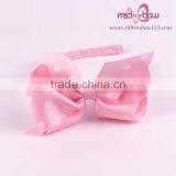 Dot Hair Bows Headbands for Baby Girls thumbnail-4