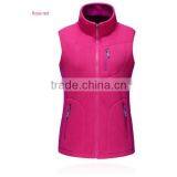 Beautiful Women Red Fur Vest,women Fabric Vest for Keep Warm, Fashion Sports Casaul Red Polar Feelce for Women thumbnail-1