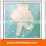 Stock Kids Clothing Cheap Girls Knitted Dress and Pants Set Closeout Wholesaler,140807d thumbnail-1