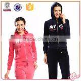 2016 New Latest Design Sports China Cheap Fashion Velour Tracksuits for Lady thumbnail-1