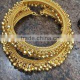 GOLD Plated JINGLE Bells ANKLET PAYAL Foot KADA Bracelet thumbnail-1