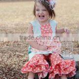 Fashionable Autumn Mustard Pie Girls Boutique Clothing Outfits Girls Ruffle Pants Set thumbnail-3