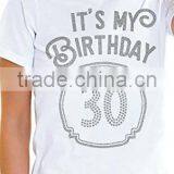 It's My Birthday Women's 30th Birthday Rhinestone T-Shirt thumbnail-3