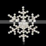 Wholesale Women Christmas Brooch 2016 Rhinstone Snowflake Christmas Brooch for Wedding thumbnail-1